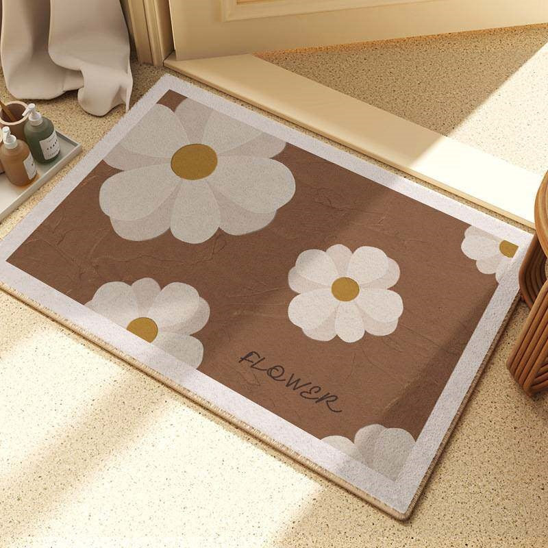 Ghost-Themed Plush Bath Mat for Bathroom