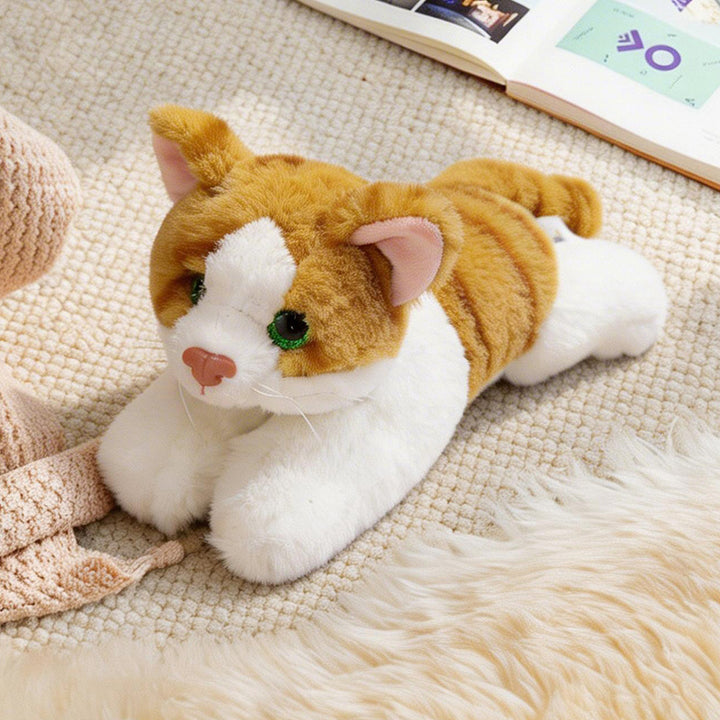 Lifelike Stretching Cat Plush Floor Cuddle Pillow Kalsten