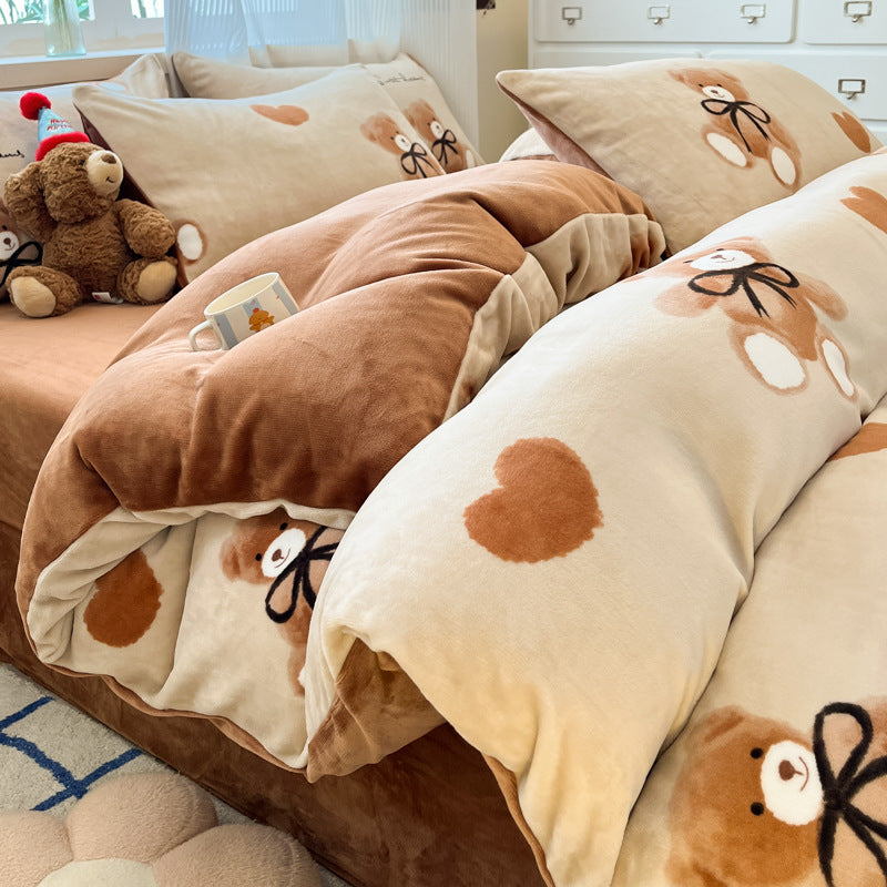 Plush Reversible Microfiber Comforter Set With Oversized Bolstered Body Pillow And Geometric Print