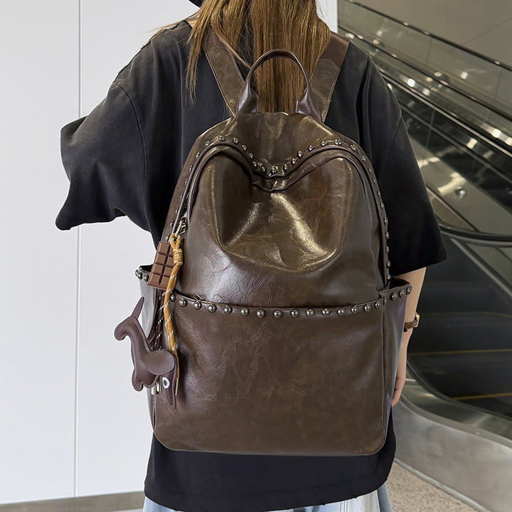 Casual Leather Backpack Kalsten