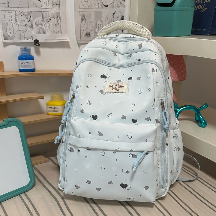 Cute Heart-Patterned Backpack Kalsten