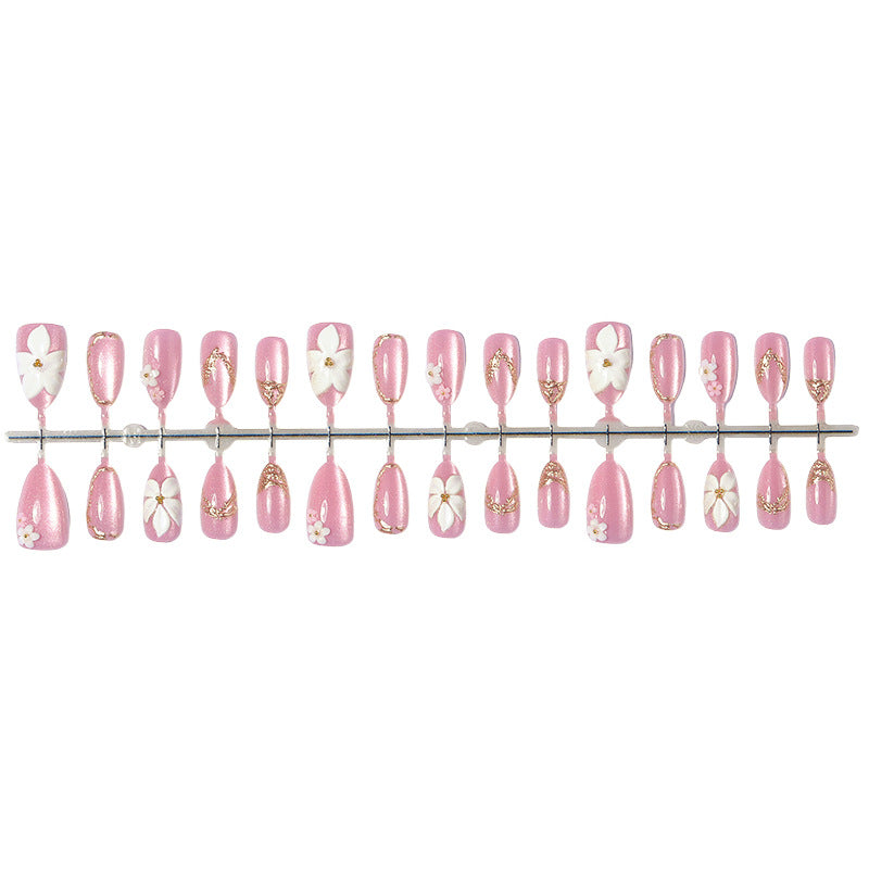 Elegant Floral Design Press-On Nail Set kalsten