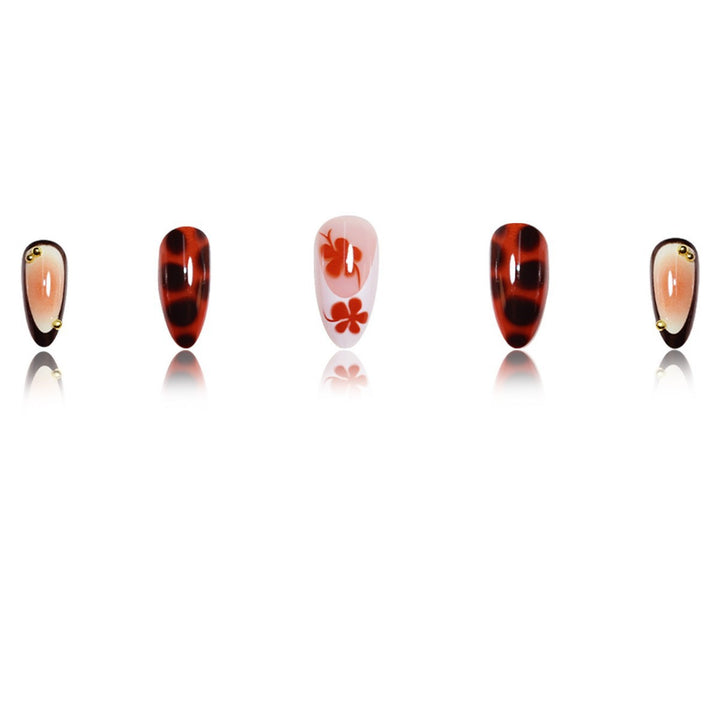 Decorative Long Stiletto Press-On Nails Kalsten