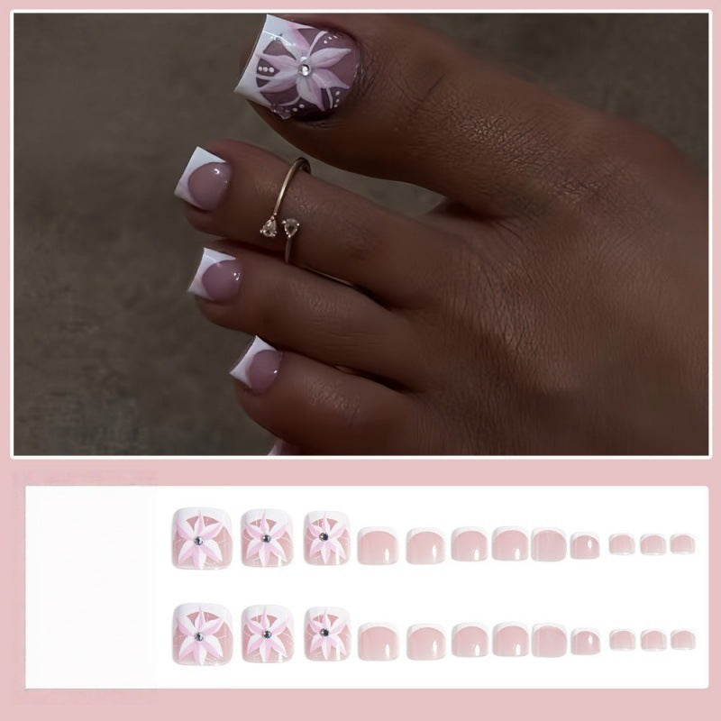 Artificial toenails with floral designs Kalsten