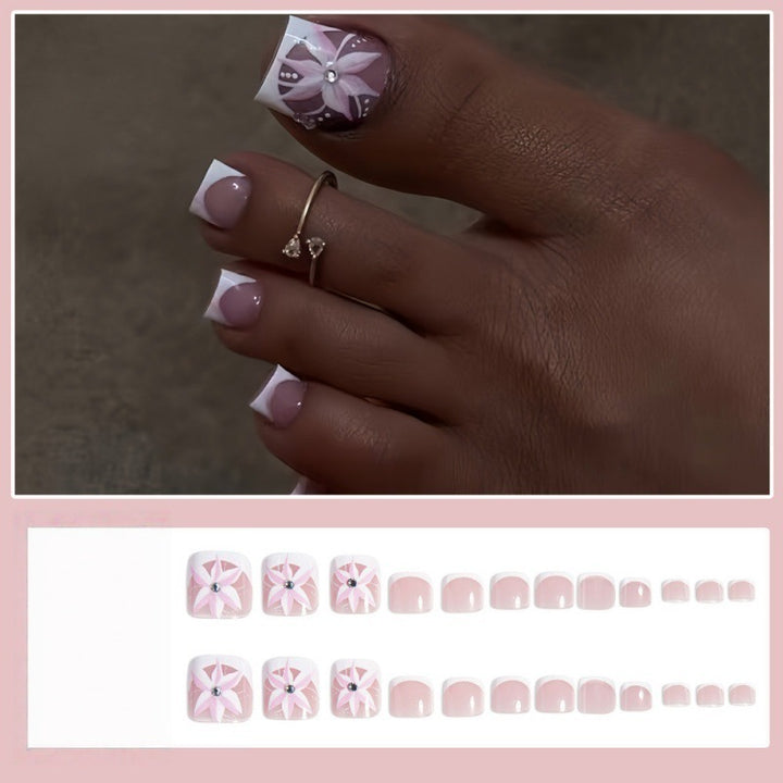 Artificial toenails with floral designs Kalsten
