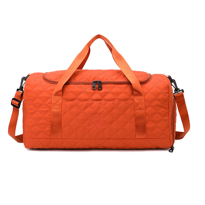 Quilted Multi-Pocket Sports Duffle Bag Kalsten