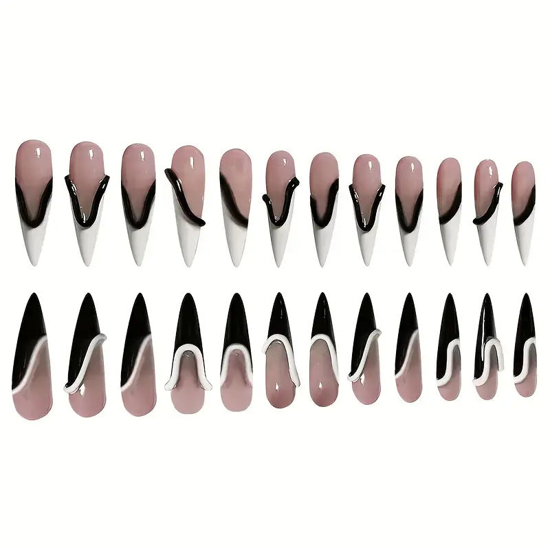 Elegant Stiletto Nail Enhancements Kalsten