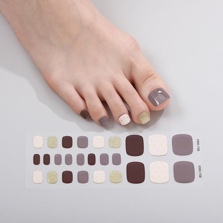 Decorative Press-On Toenail Art