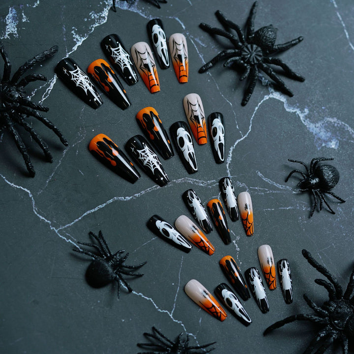 Halloween-Themed Artistic Press-On Nails Kalsten