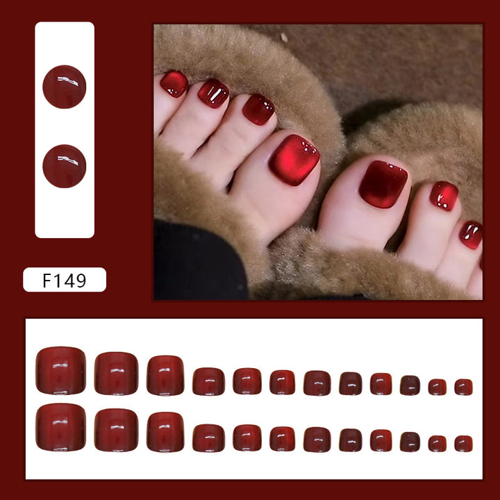 Premium Gel Finish Press-On Toenail Set Kalsten