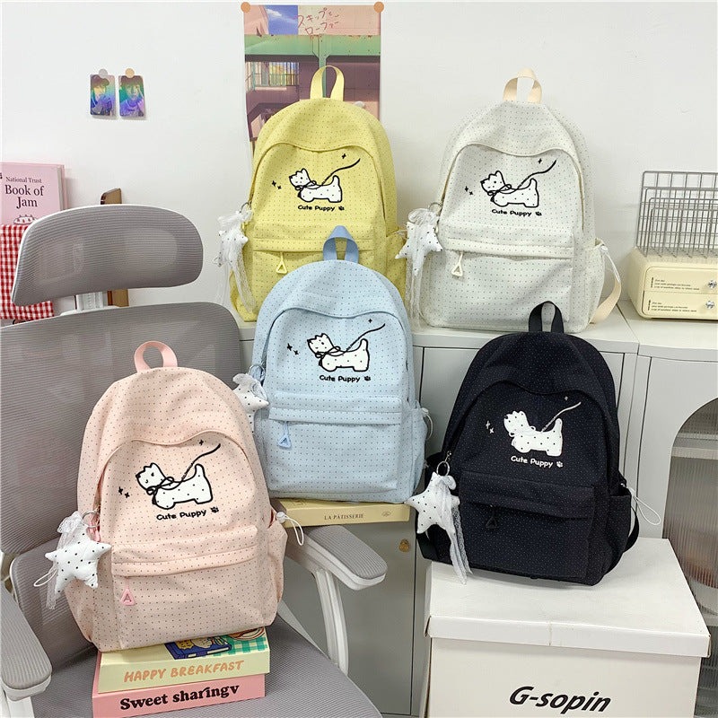 Cute Puppy-Themed School Backpack Kalsten