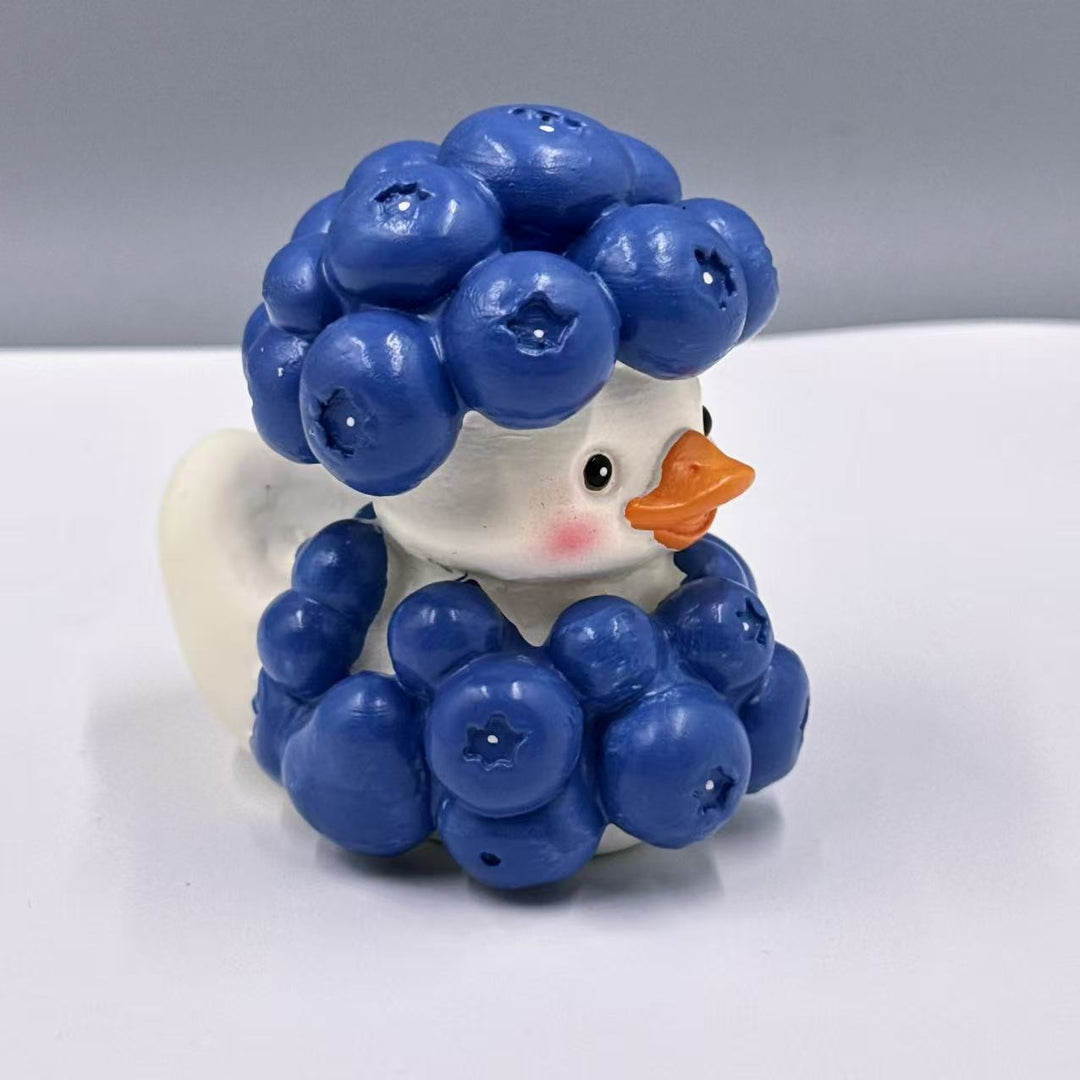 Decorative rubber duck with berry cocktail bowl Kalsten