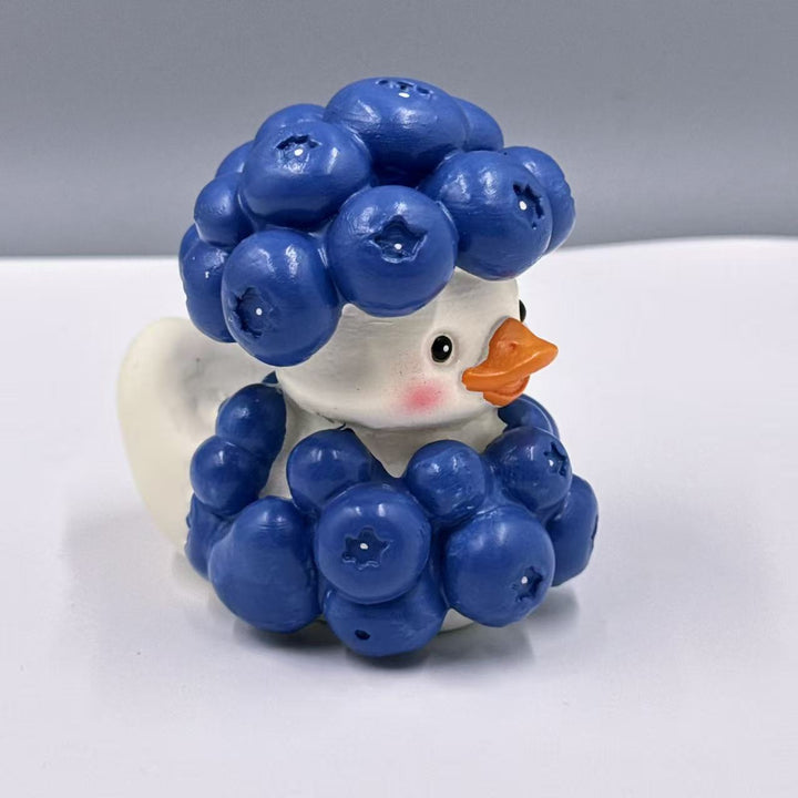 Decorative rubber duck with berry cocktail bowl Kalsten