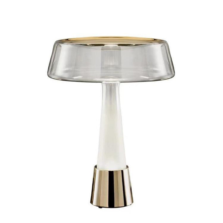 Stylish Glass Table Lamp with Integrated LED Lighting