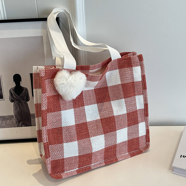 Plaid Tote