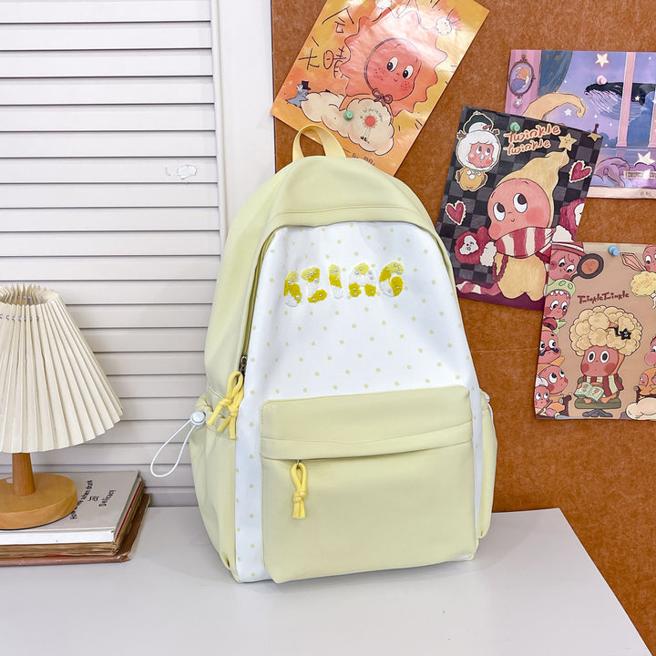 Cute Polka Dot Patterned Backpack Kalsten