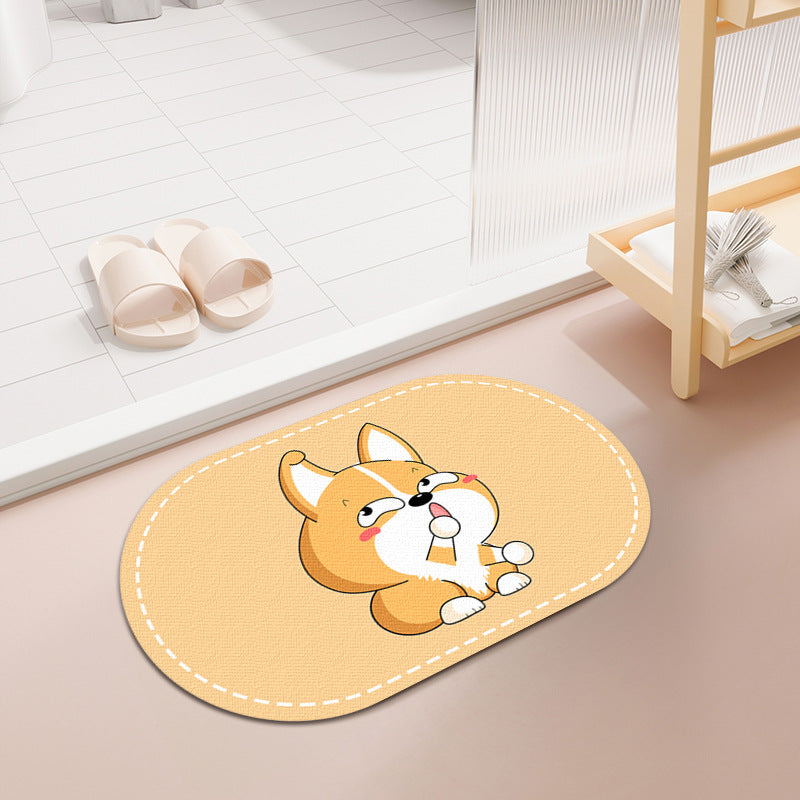 Cute Pet-Themed Entrance Mat
