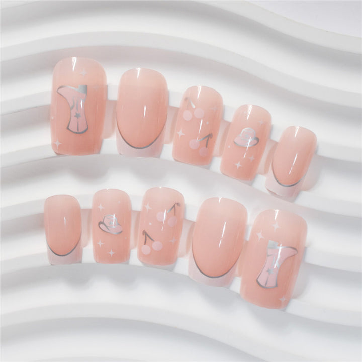 Artistic Press-On Nail Art with Unique Illustrations Kalsten