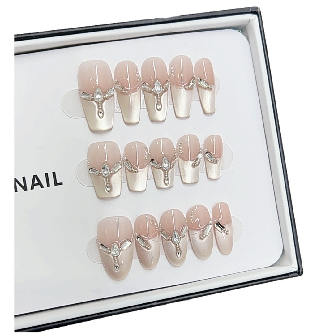 Luxury Rhinestone-Accented Press-On Nail Set Kalsten 1787296260