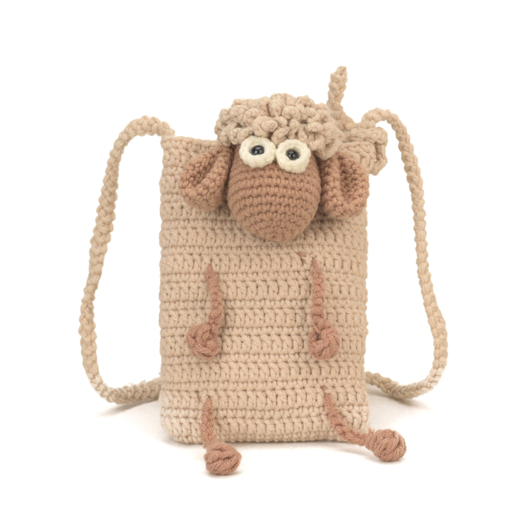 Cute Sheep-Themed Crochet Mini Backpack