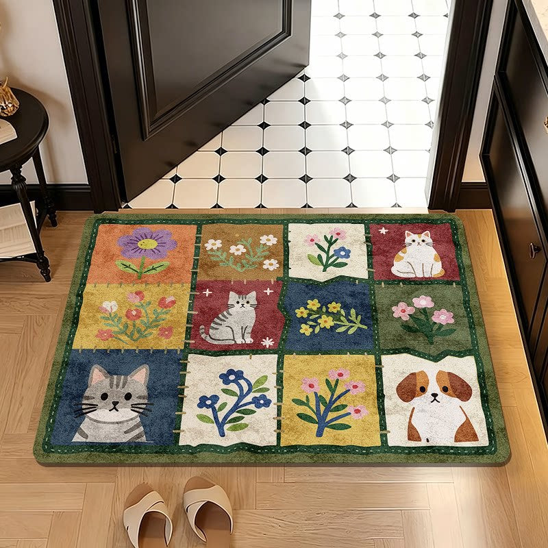 Decorative Pet-Themed Area Mat