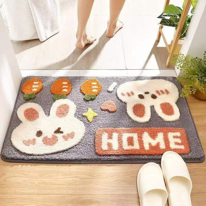 Playful Penguin-Themed Bath Mat Kalsten