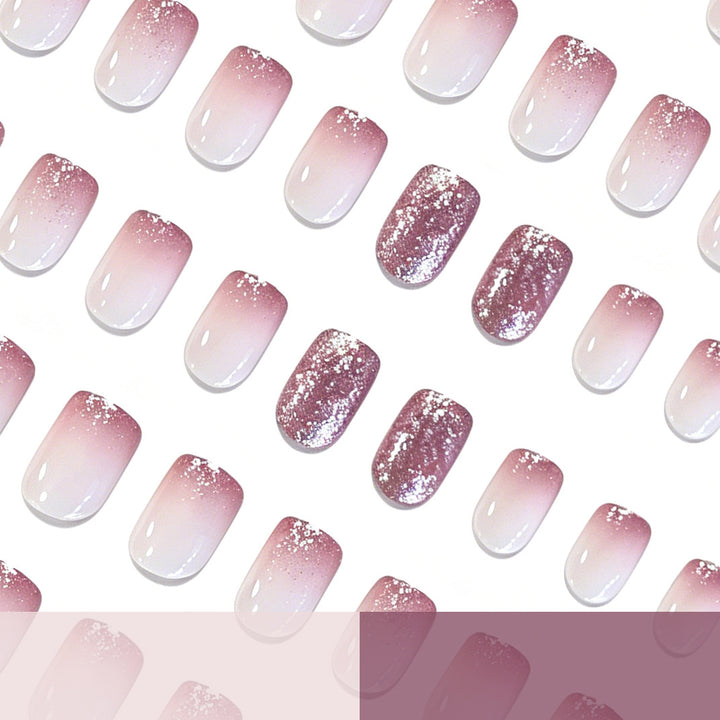 Glittery Ombre Nail Art Enhancements Kalsten