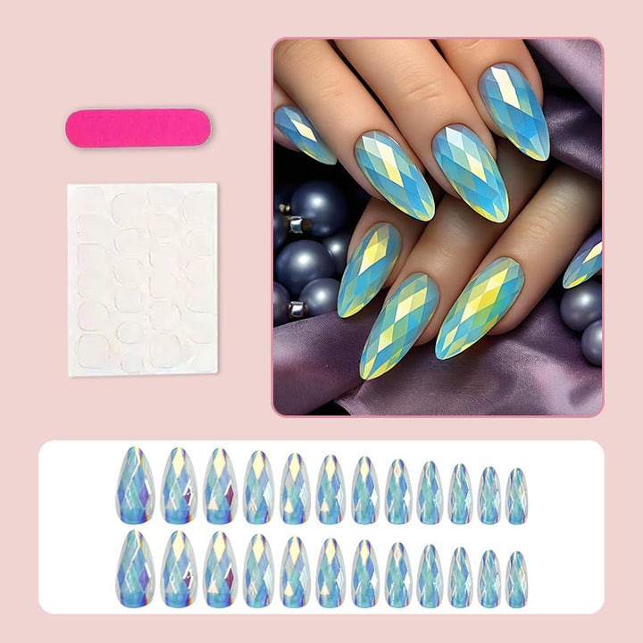 Artificial nails with luxurious faceted design Kalsten
