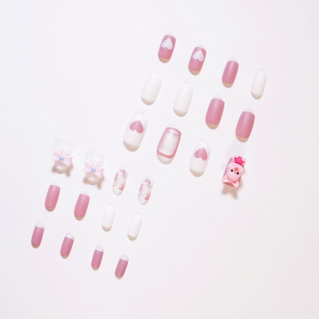 Artificial nail art with playful animal design Kalsten