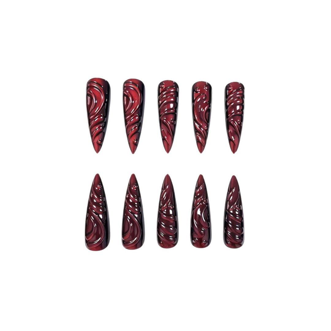 Sculpted Stiletto Nail Enhancements Kalsten
