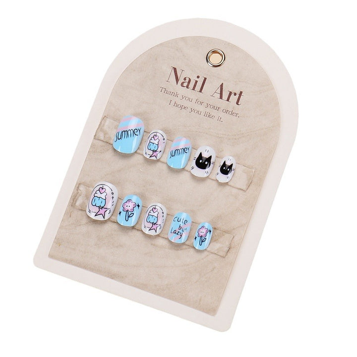 Fun-Themed Cartoon Press-On Nail Set Kalsten