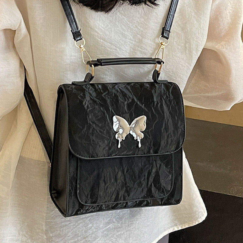 Butterfly-Embellished Handbag