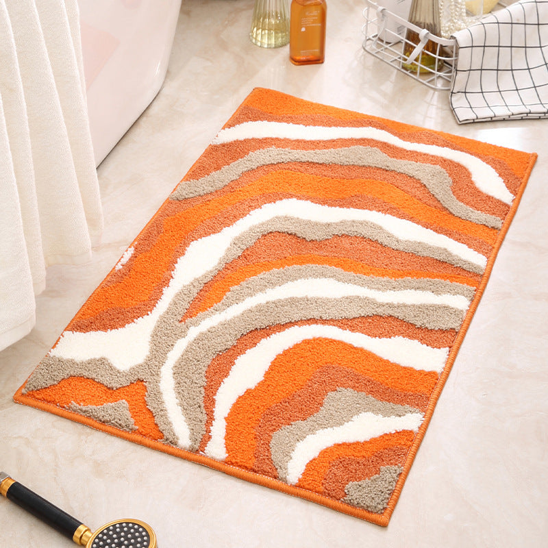 Abstract Pattern Bath Mat for Bathroom