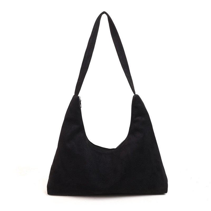 Suede Hobo Handbag
