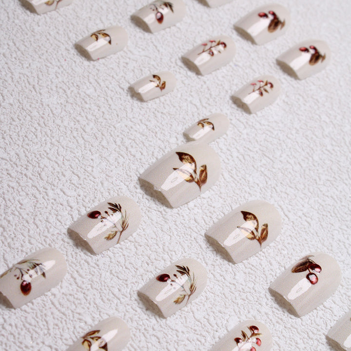 Elegant Holiday-Themed Press-On Nails Kalsten