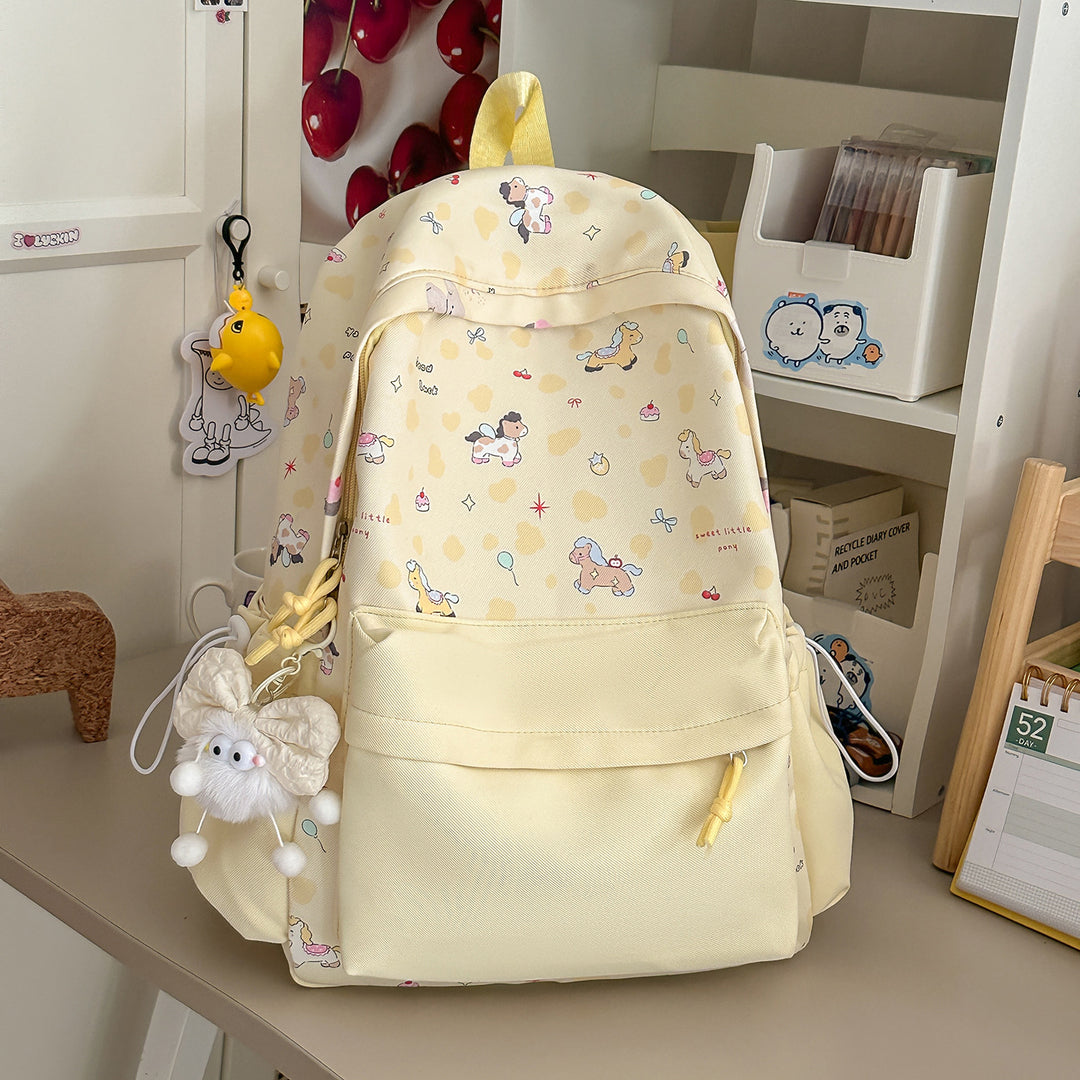Cute Character Print Backpack Kalsten 1791205506