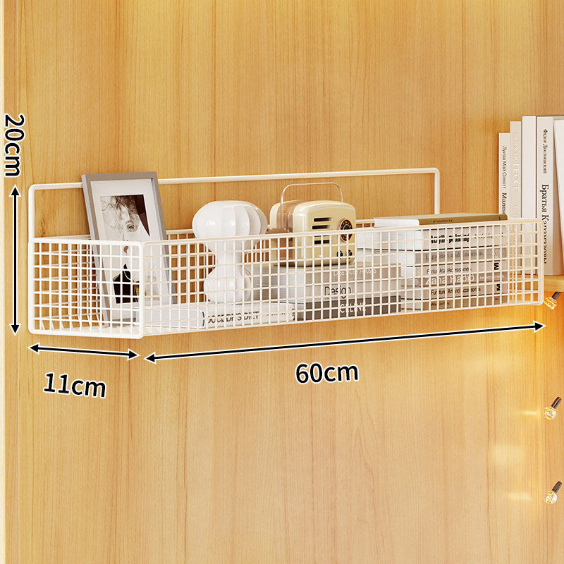 Wall-Mounted Metal Mesh Storage Basket