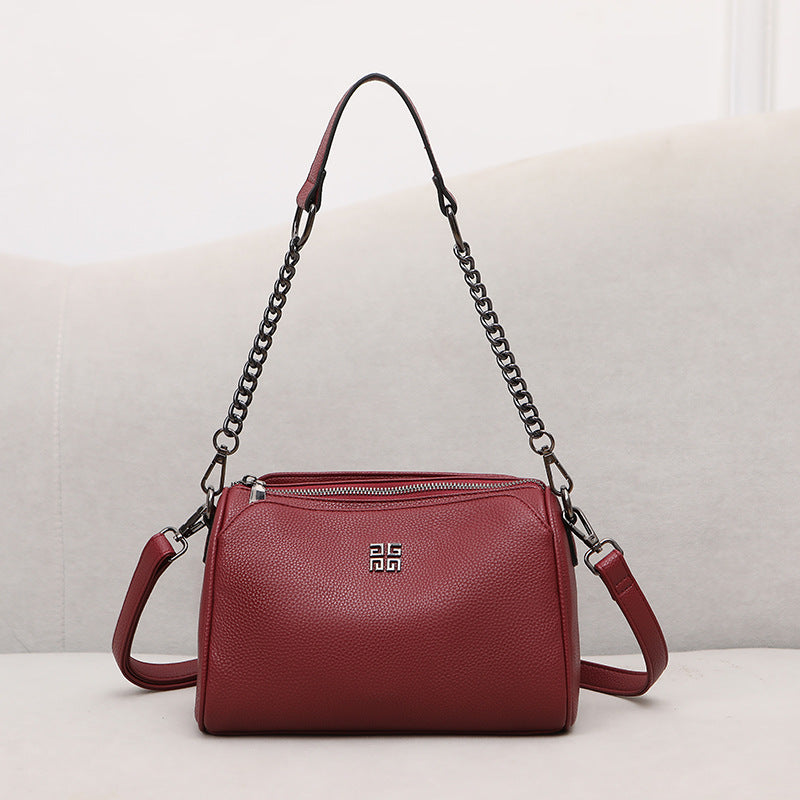 Chic Textured Handheld Crossbody Bag