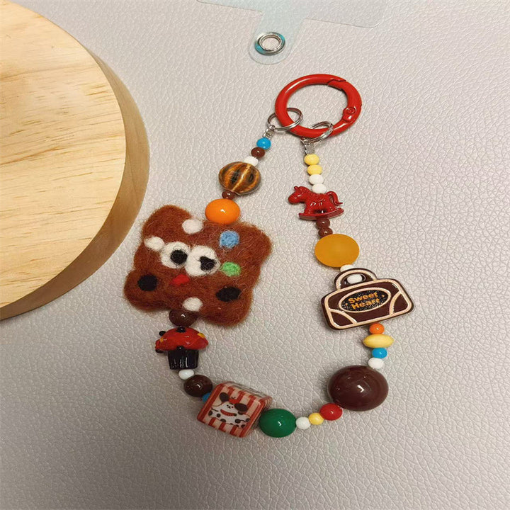 Playful Food-Themed Charm Keychain Kalsten