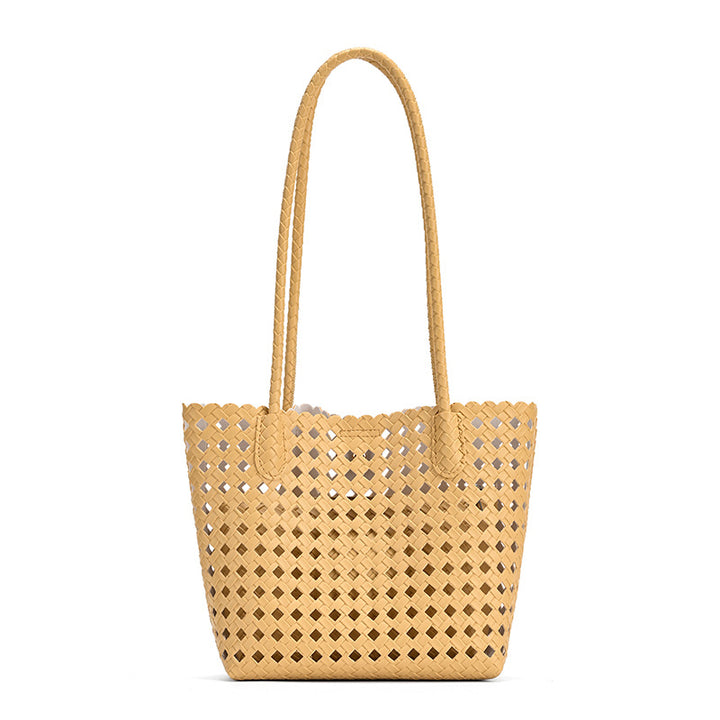 Handwoven Texture Tote Bag