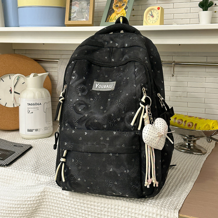 Stylish Floral-Embossed Backpack Kalsten