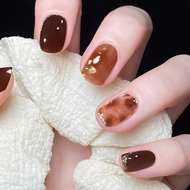 Artful Nail Art with Natural Color Shades Kalsten
