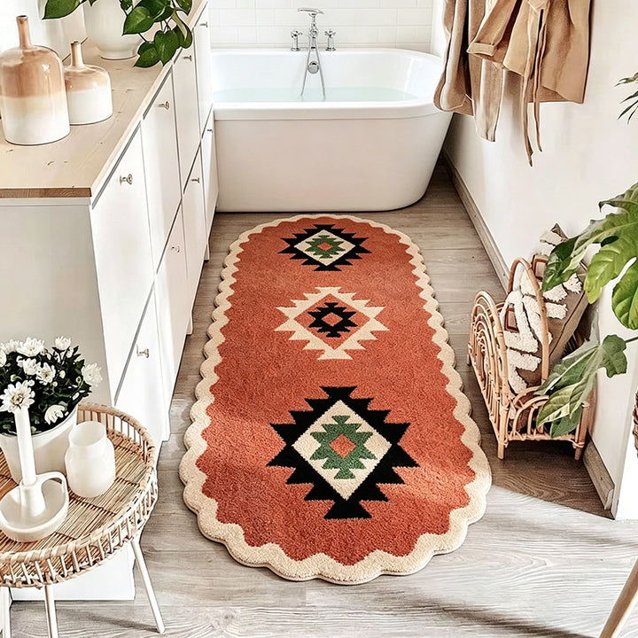 Decorative Ethnic Pattern Bath Mat Kalsten