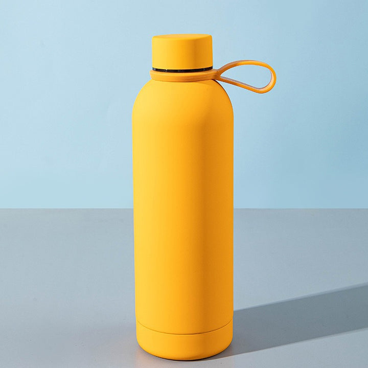 Ladies stylish stainless steel drinking bottle with innovative closure Kalsten