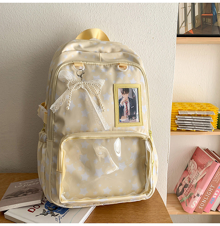 Backpack with Playful Star Design and Viewing Window Kalsten