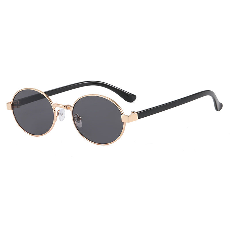 Women's round glasses with elegant metal frame and adjustable nose pads Kalsten