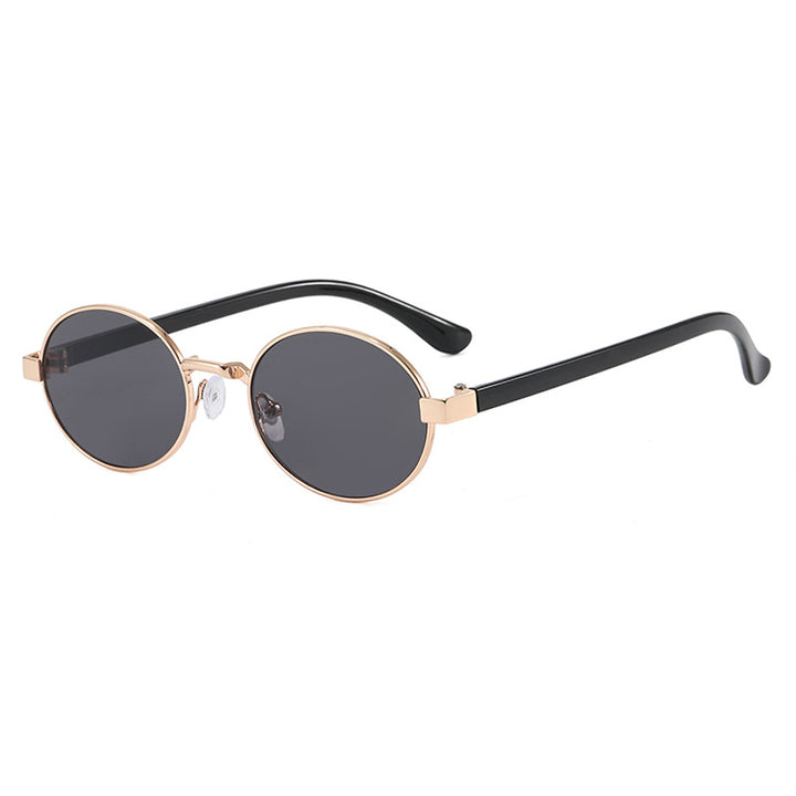 Women's round glasses with elegant metal frame and adjustable nose pads Kalsten