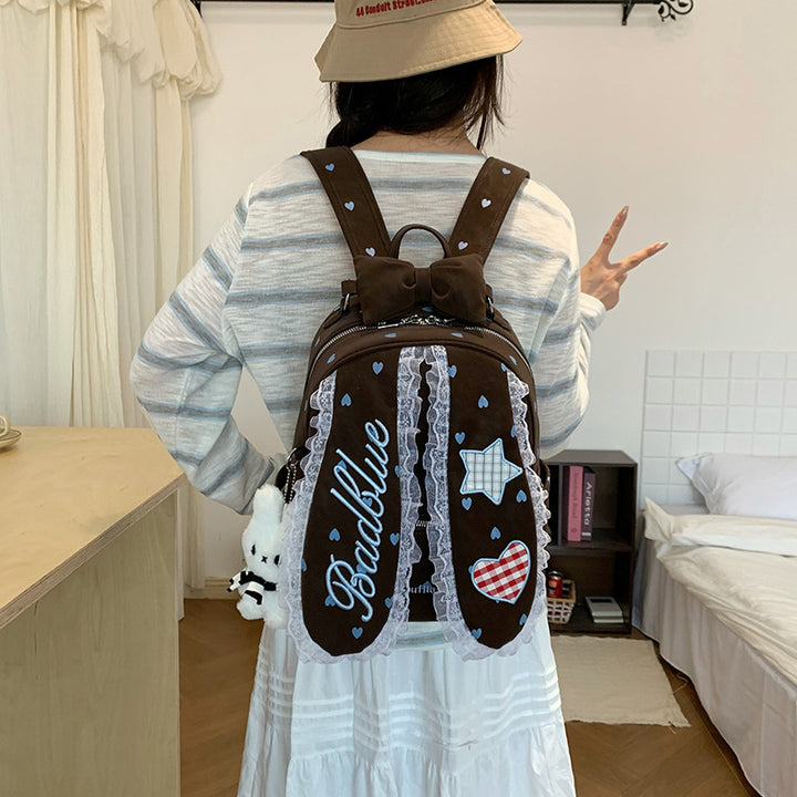 Decorative Bunny-Ear Mini Backpack Kalsten