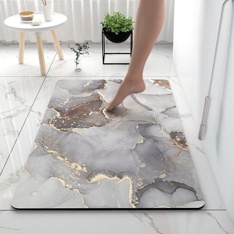Soft Touch Marble Bath Mat Kalsten