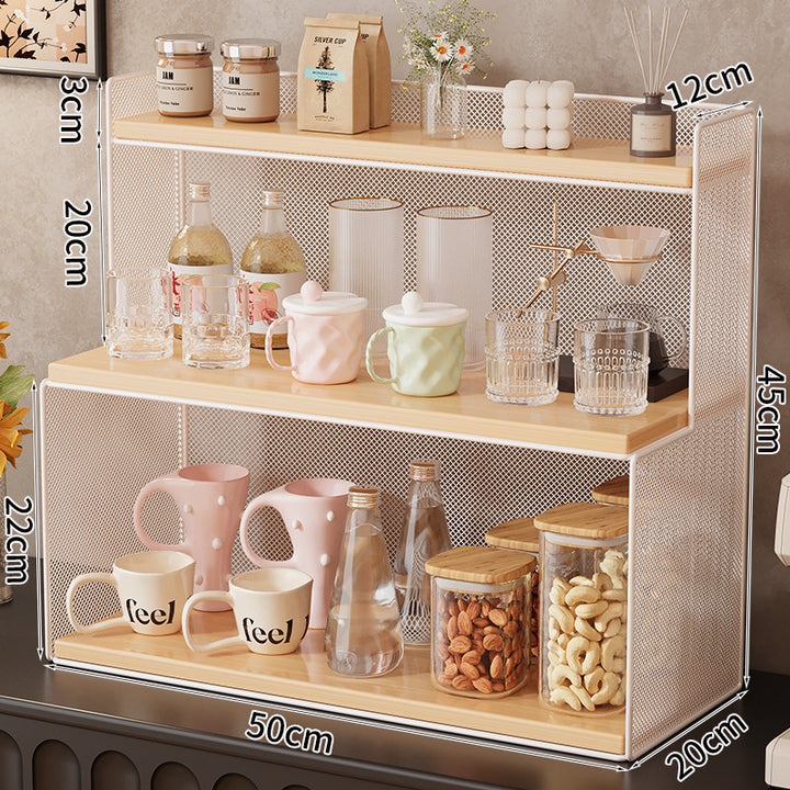 Three-Tiered Metal Kitchen Storage Rack Kalsten